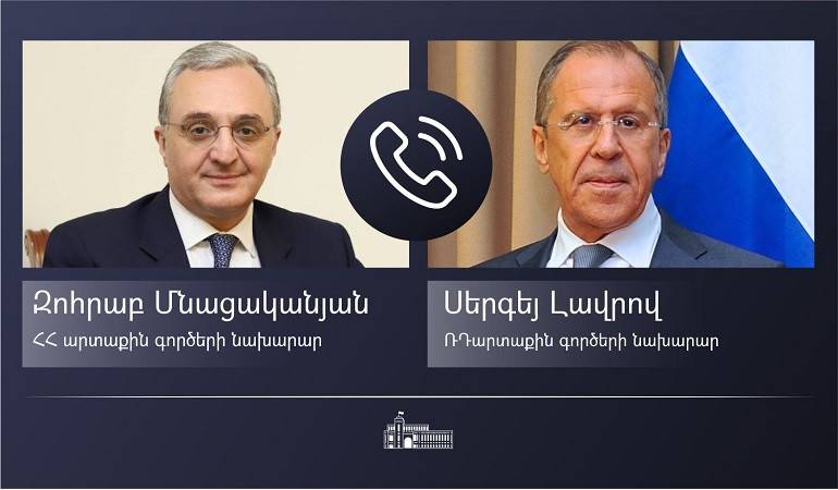 Мнацаканян и Лавров обсудили ситуацию вокруг процесса по карабахскому урегулированию