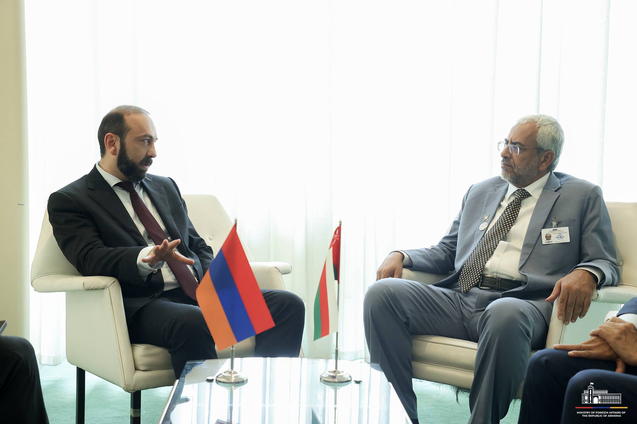 Глава МИД Армении и министр экономики Омана обсудили широкий спектр вопросов 