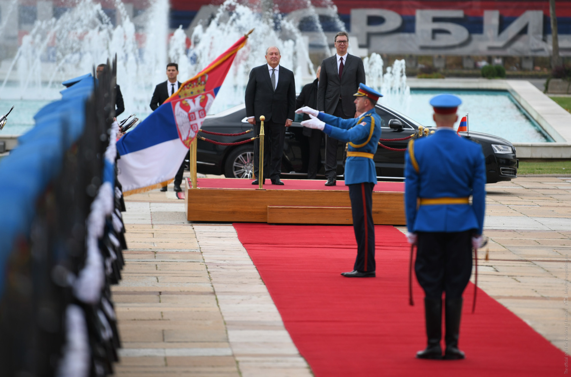 Президент Армении находится с официальным визитом в Сербии