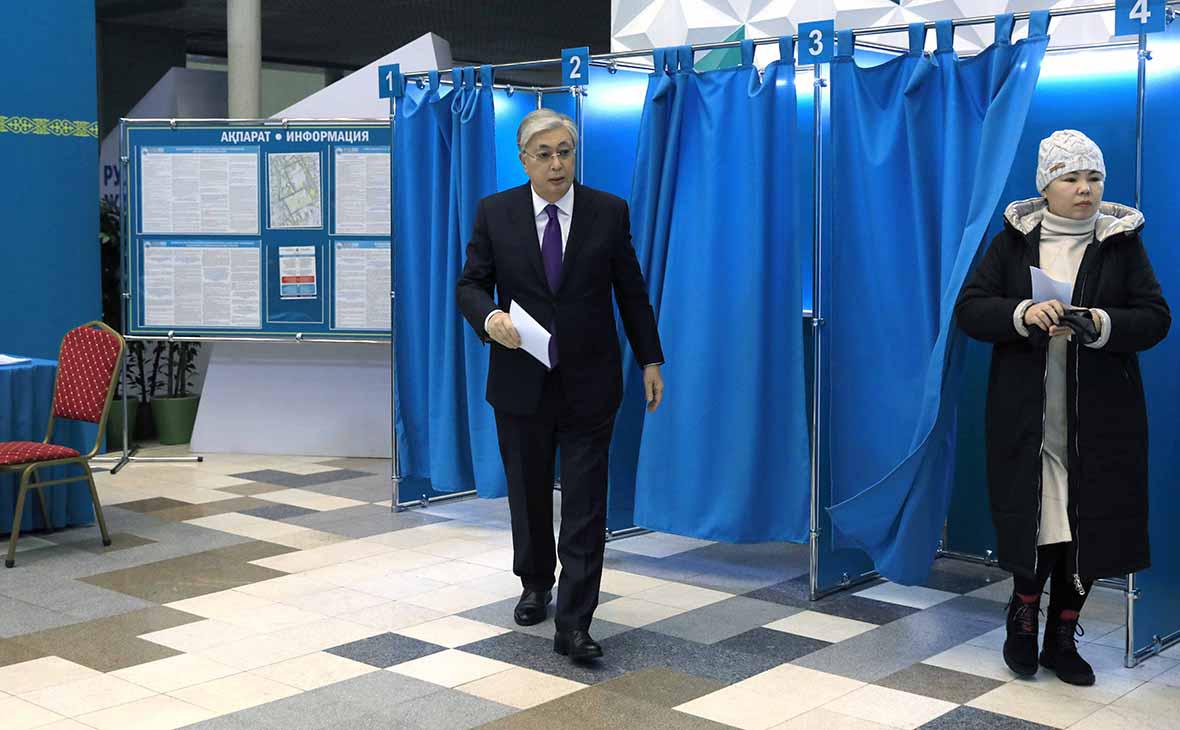 Токаев одерживает победу на выборах президента Казахстана с 81,31% голосов