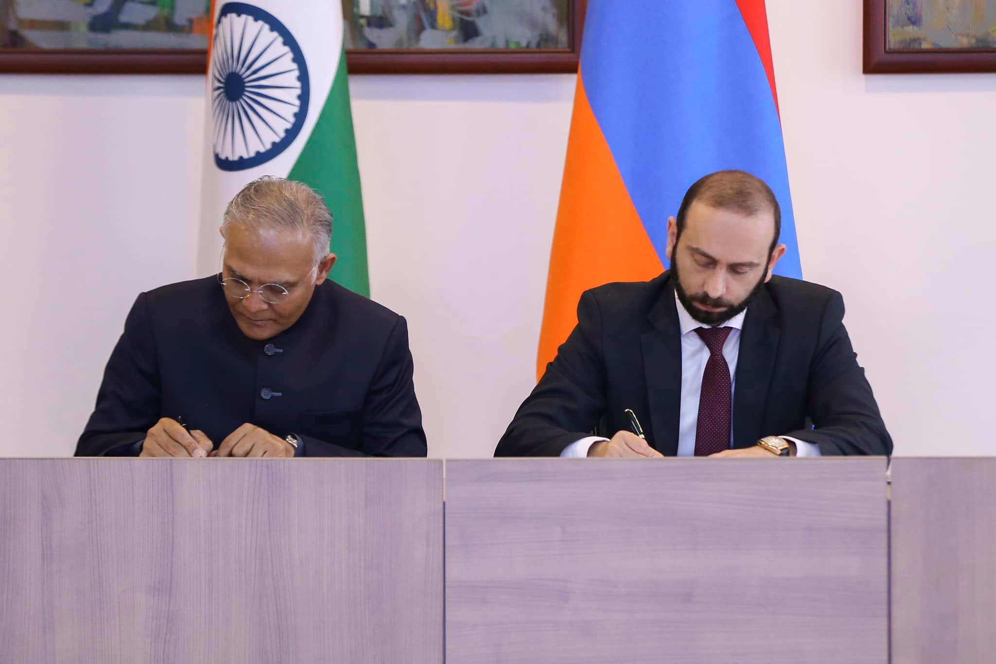Армения и Индия подписали меморандум о взаимопонимании