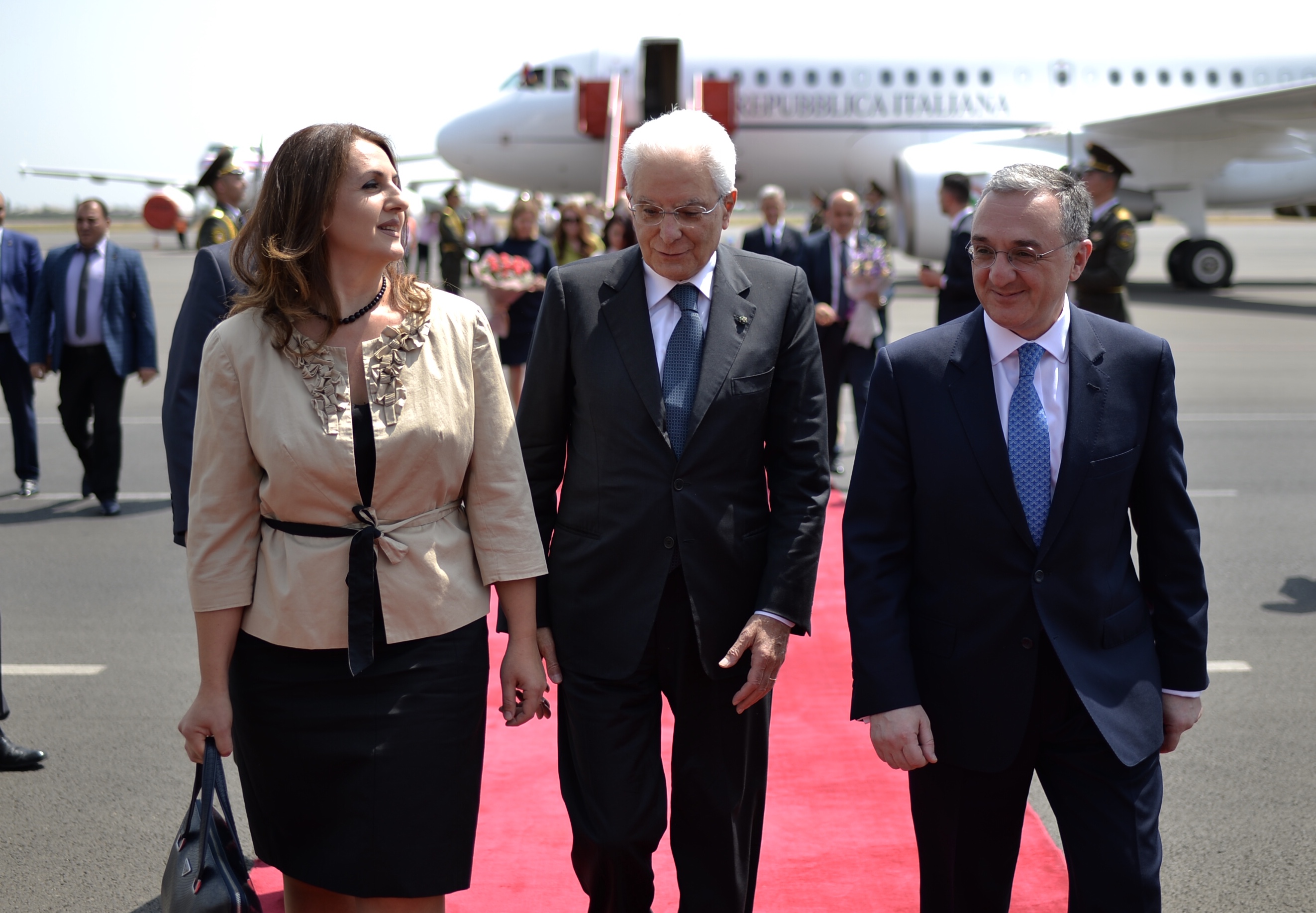 Президент Италии прибыл с двухдневным государственным визитом в Армению