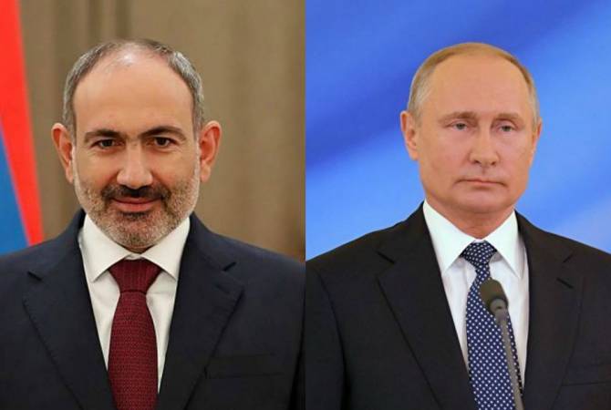 Никол Пашинян и Владимир Путин обсудили сложившуюся в Казахстане ситуацию
