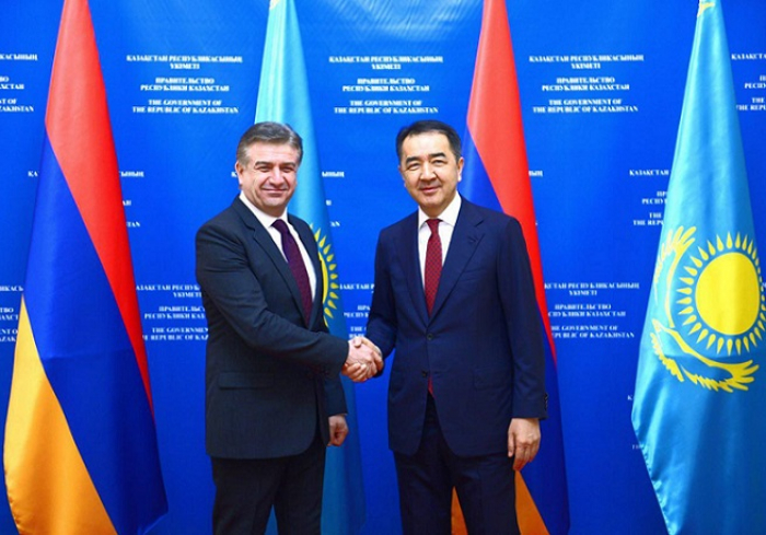Премьер-министры Армении и Казахстана обсудили развитие двусторонних отношений