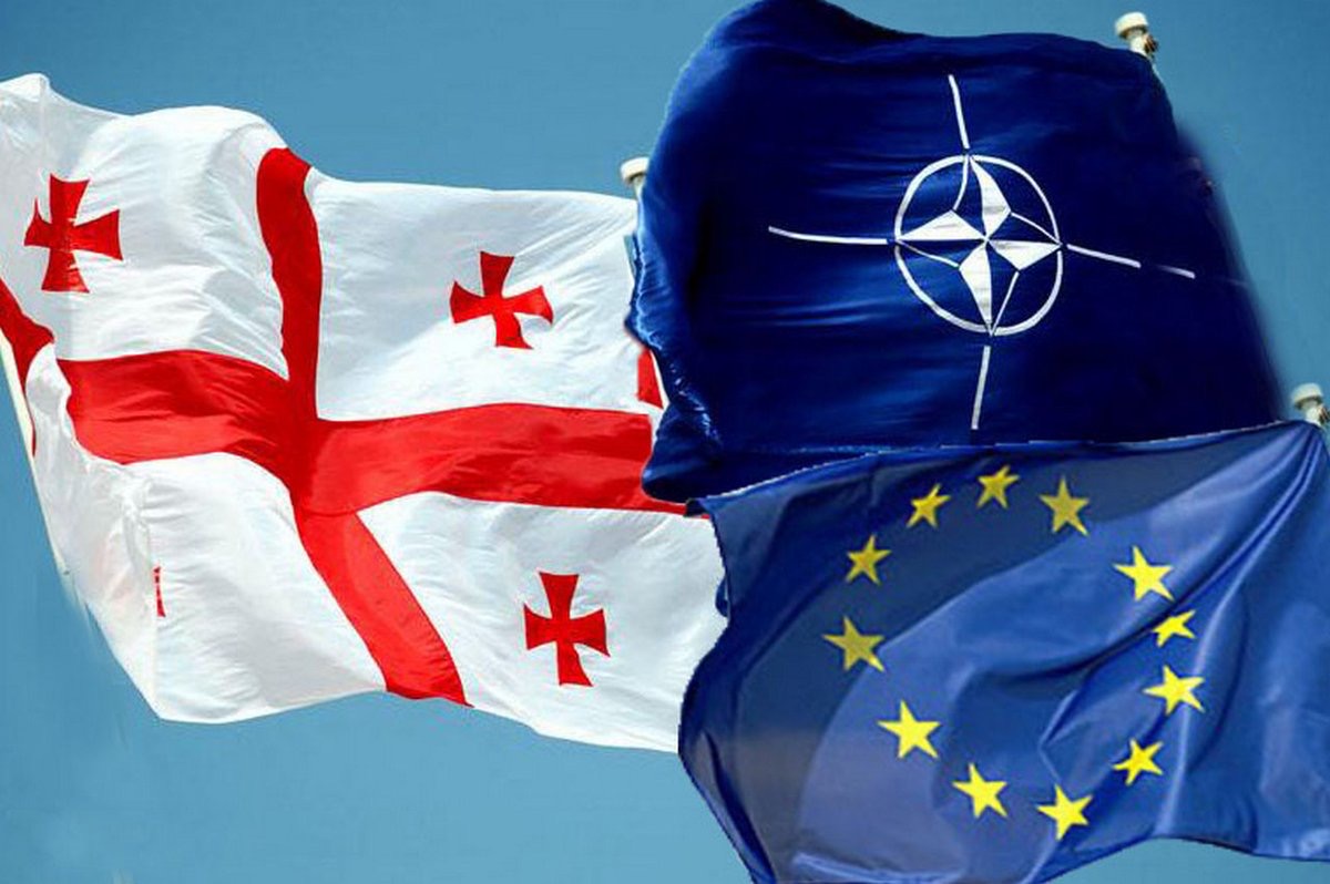 В нато ли грузия. Грузия ЕС НАТО. Флаг НАТО Грузия. США НАТО ЕС. НАТО И Европейский Союз.