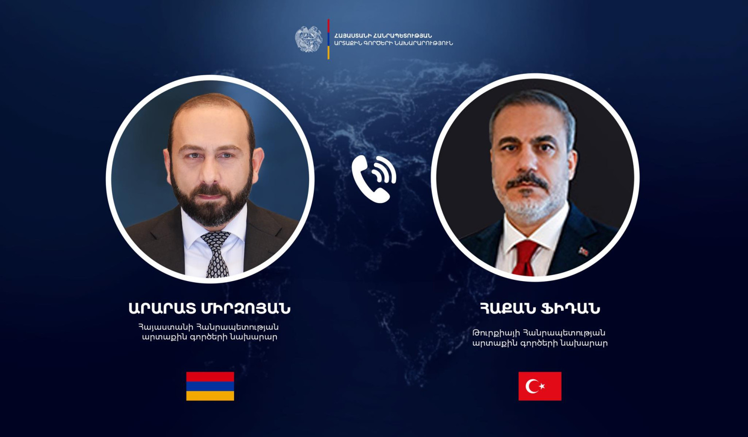 Միրզոյանն ու Ֆիդանը քննարկել են Մերձավոր Արևելքում տեղի ունեցող զարգացումները