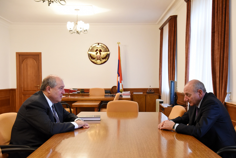 Бако Саакян встретился с президентом Арменом Саркисяном