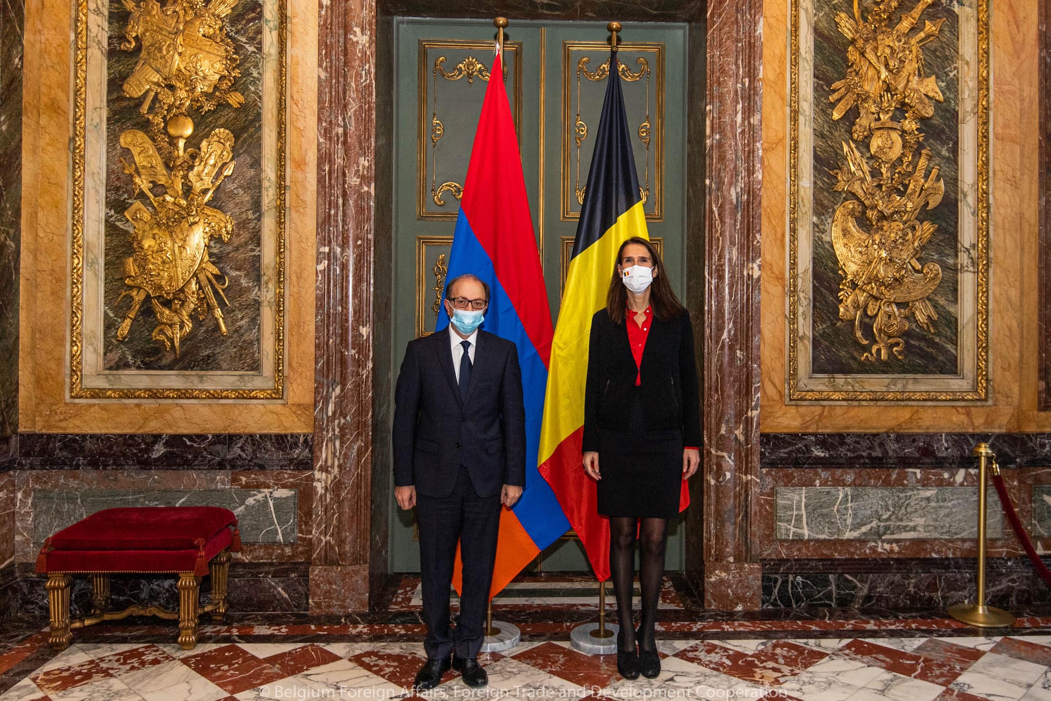 Ара Айвазян встретился с главой МИД Королевства Бельгии Софи Вильмес