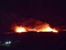 Нубарашенская свалка вновь в огне: очередной пожар вспыхнул ночью