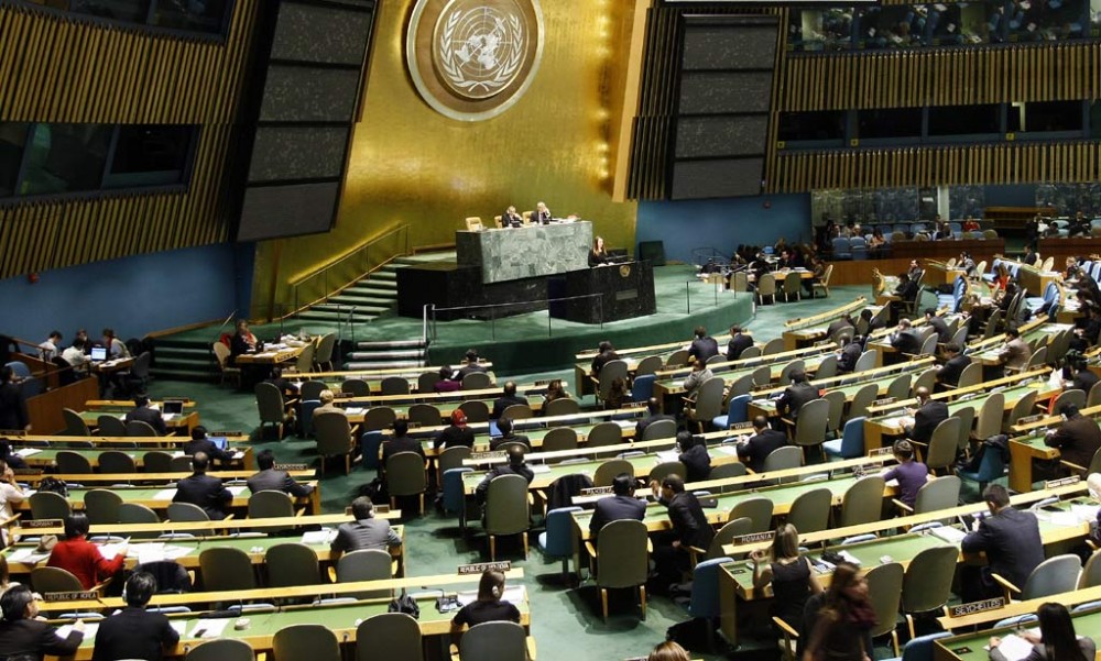 ՄԱԿ Գլխավոր ասամբլեան ընդունել է Հայաստանի համակարգմամբ ներկայացված բանաձևը