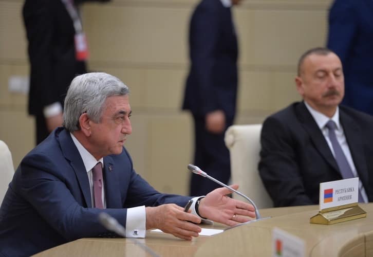 Серж Саргсян ответил на слова Алиева о выводе войск из Карабаха