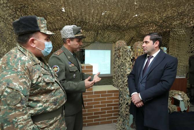 Սուրեն Պապիկյանն այցելել է Վազգեն Սարգսյանի անվան ռազմական համալսարան