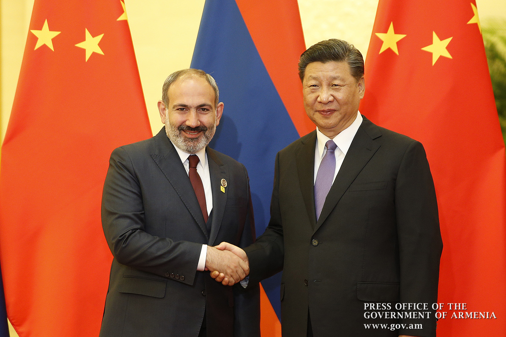 Пашинян направил поздравительное послание председателю Китайской Народной Республики