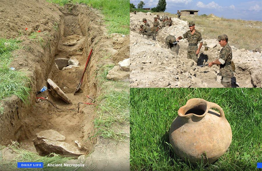 Военнослужащие Армии Карабаха нашли античный некрополь 
