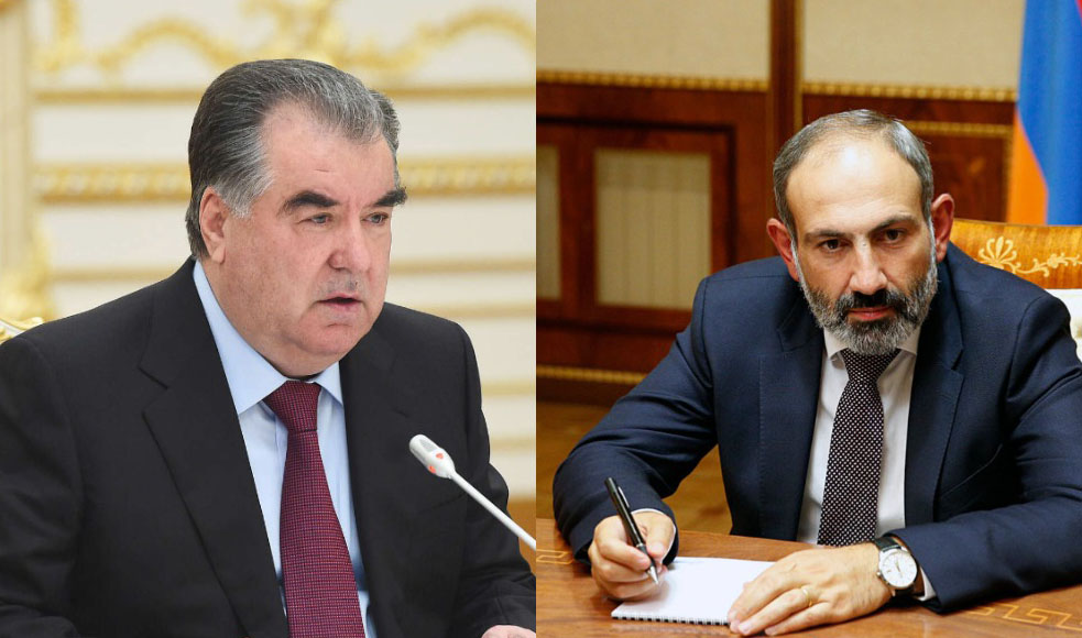 Рахмон и Пашинян обменялись мнениями о развитии ситуации в Казахстане