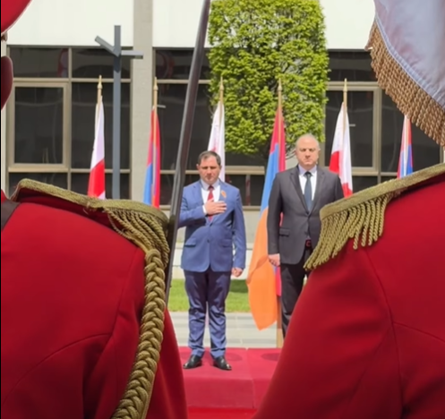 Վրաստանի ՊՆ-ում տեղի է ունեցել Սուրեն Պապիկյանի դիմավորման հանդիսավոր արարողությունը 
