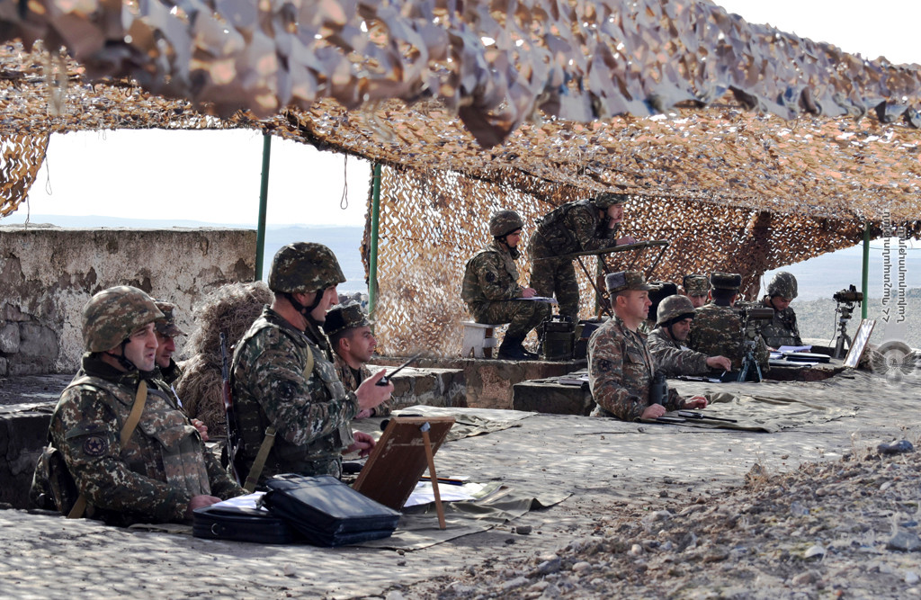 ВС Армении провели батальонные тактические учения на полигоне 