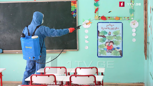 В грузинских школах начались дезинфекционные работы по профилактике коронавируса