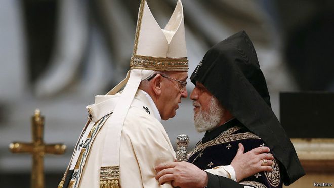 Папа римский назвал массовое убийство армян первым геноцидом XX века