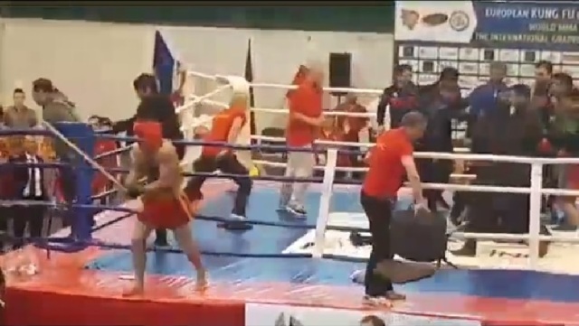 После поражения на чемпионате Европы по Кунг фу азербайджанцы напали на армянских спортсменов (видео)