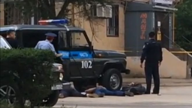 Перестрелки в казахстанском Актобе: есть жертвы (видео)
