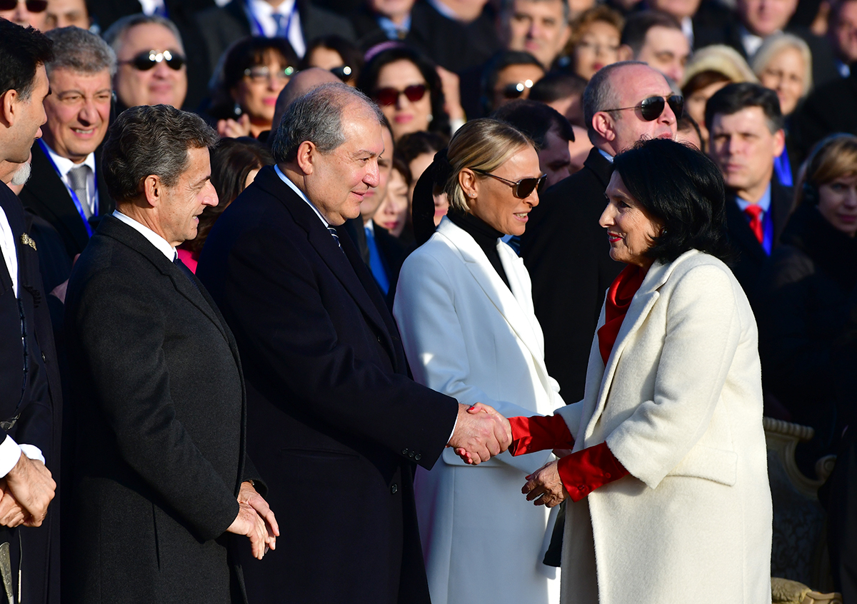 Президент Армен Саркисян присутствовал на церемонии инаугурации президента Грузии