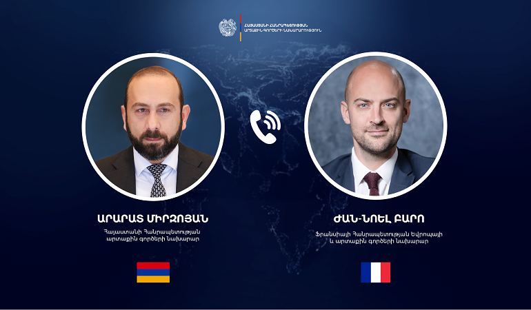 Мирзоян и Барро обсудили повестку двустороннего партнерства Армения-Франция 