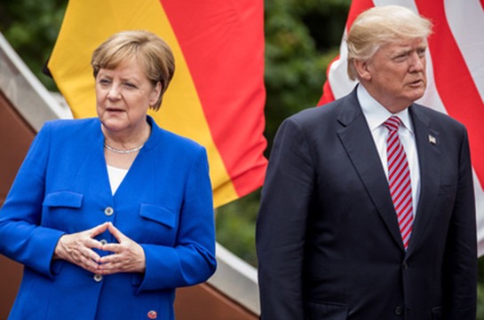 Меркель и Трамп в течение часа обсуждали G20, КНДР и Украину