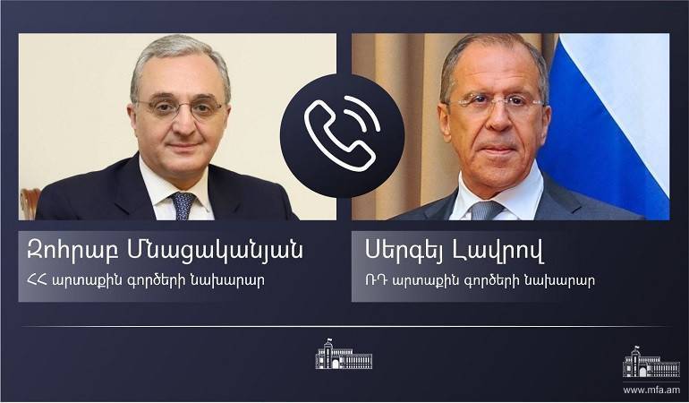 Главы МИД Армении и России провели телефонный разговор    