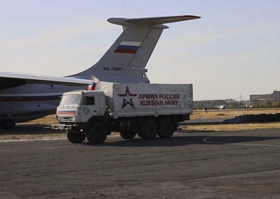 ՌԴ խաղաղապահները Ղարաբաղի կարիքավոր բնակիչների համար 9 տոննա մարդասիրական բեռ են հասցրել