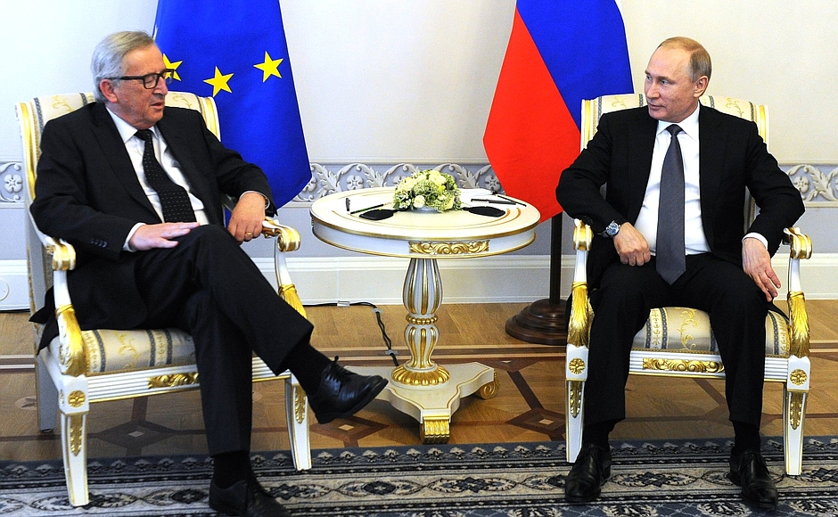 Путин и Юнкер обсудили перспективы сотрудничества