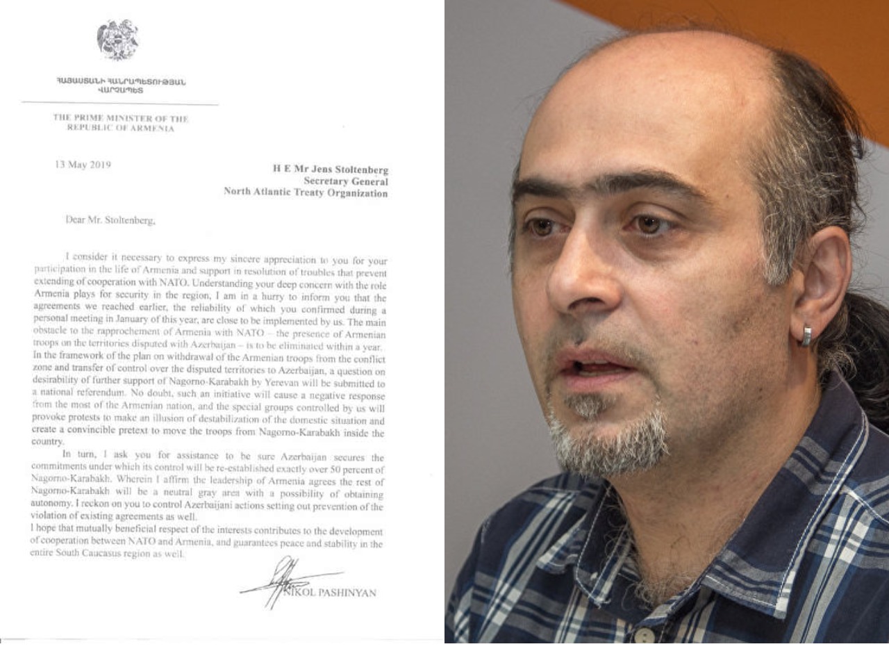 Внимание фейк: распространяется фальшивое письмо премьер-министра Армении руководству НАТО