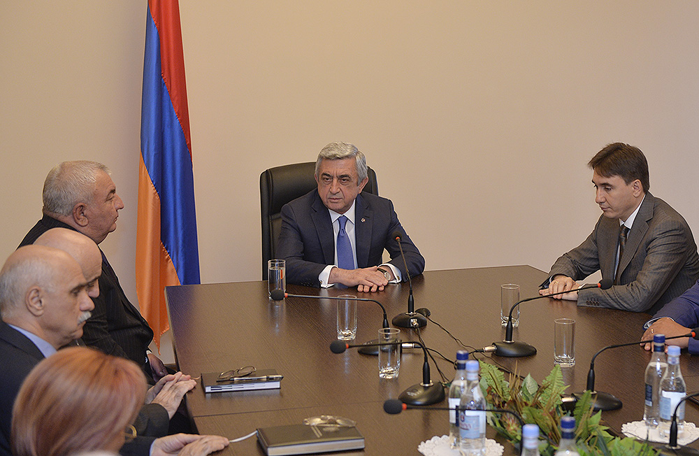 Серж Саргсян на заседании Совета национальной безопасности Армении