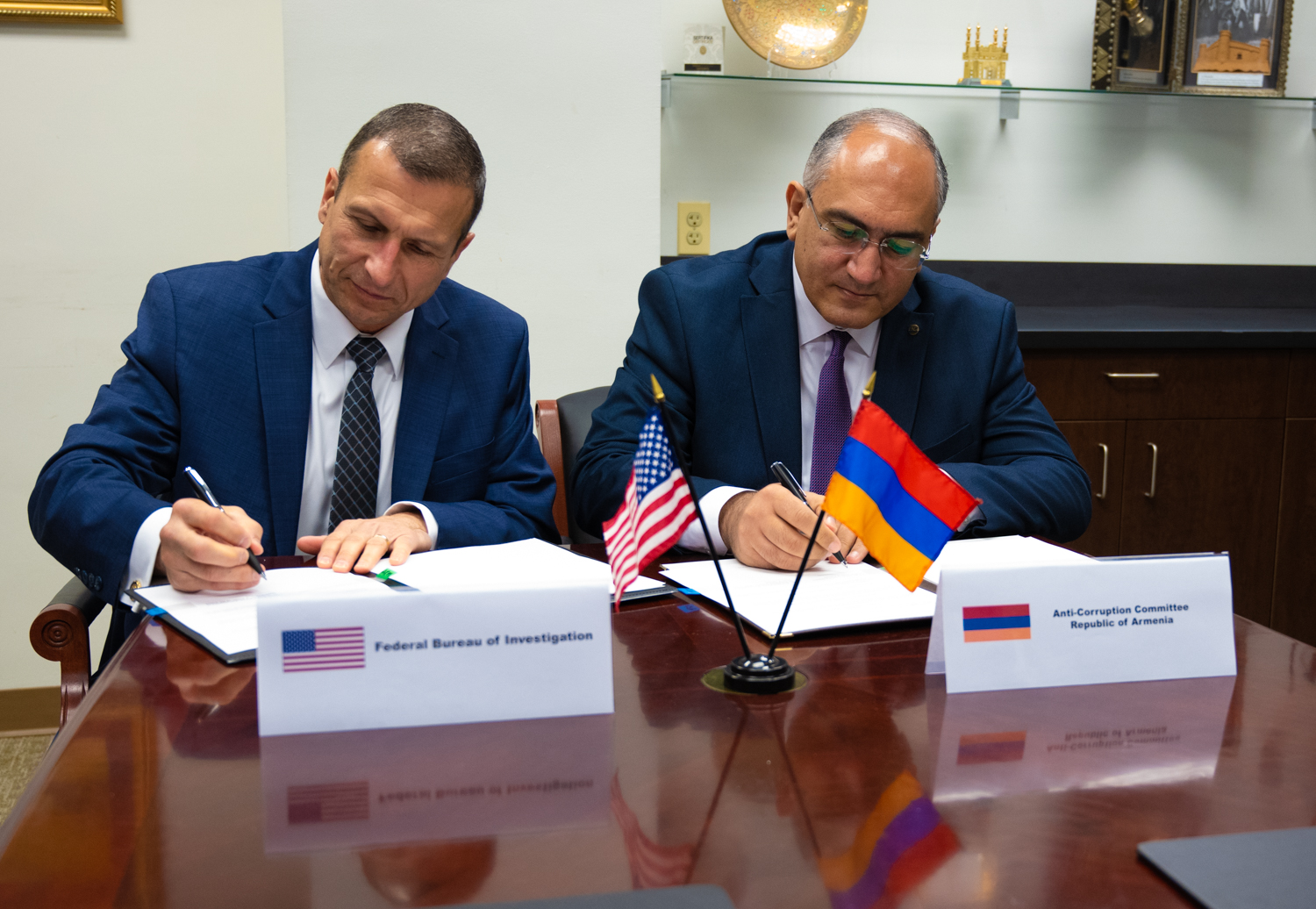Антикоррупционный комитет Армении и ФБР США подписали Меморандум о сотрудничестве