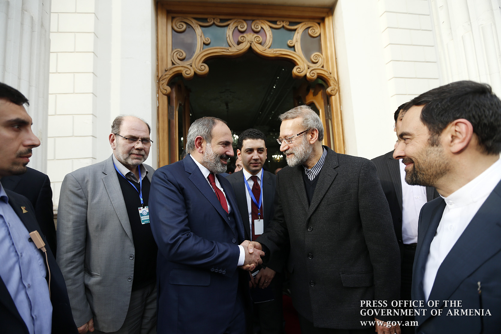 Пашинян и Лариджани отметили важность соглашения о свободной торговле между Ираном и ЕАЭС