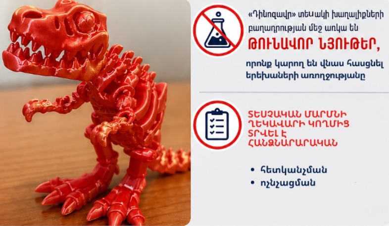 Զգուշացում. թունավոր խաղալիքներ. Հայաստանում վաճառքից հանվում են վտանգավոր «Դինոզավրերը»