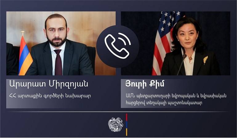 Арарат Мирзоян представил и.о. замгоссекретаря США ухудшение ситуации в Нагорном Карабахе