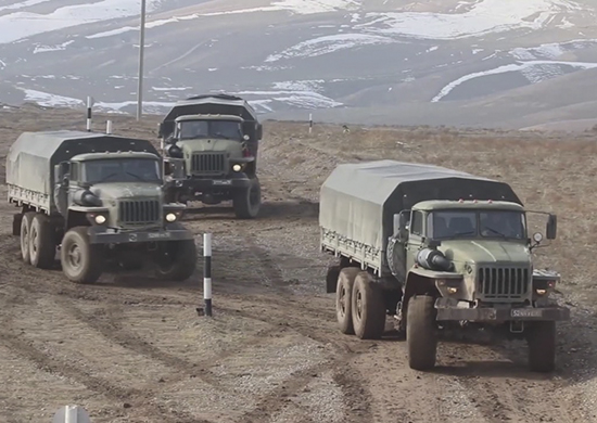 Հայաստանում ռուսական ռազմակայանի վարորդները 150 կիլոմետրանոց երթ են կատարել