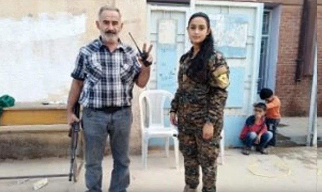 Отец и дочь армяне сражаются против турок в Сирии