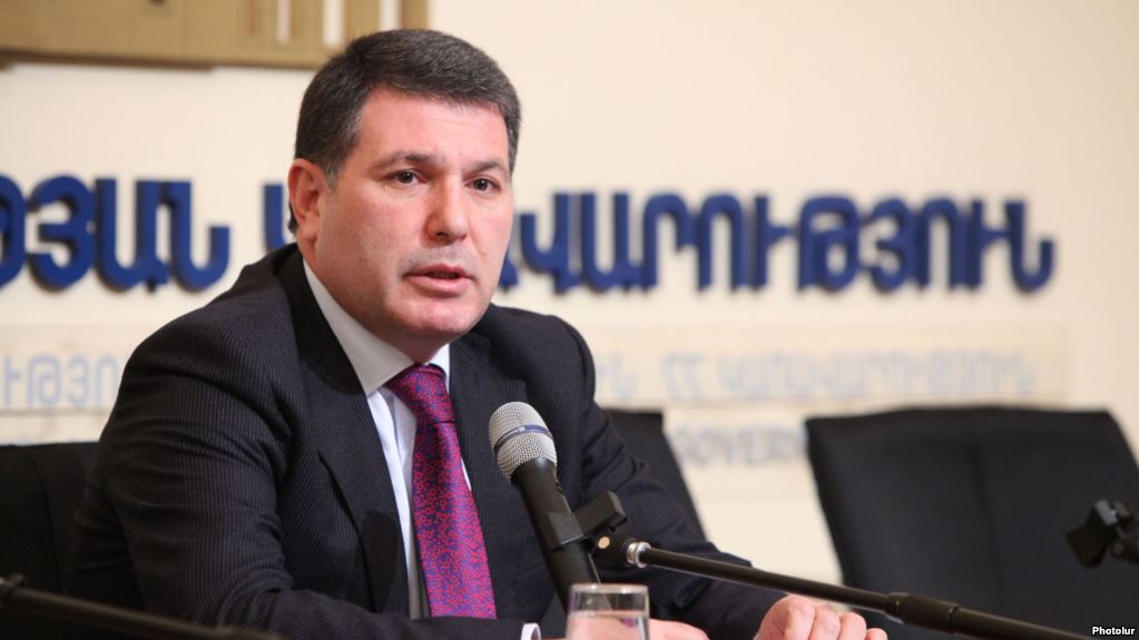 Генпрокурор Армении обратился в парламент с ходатайством об аресте депутата Арутюняна