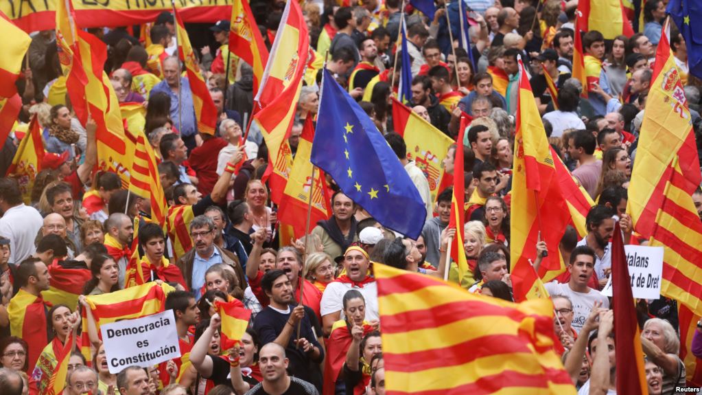 Կատալոնիայի քաղաքներում սկսվել են բողոքի զանգվածային ակցիաներ ընդդեմ Իսպանիայի