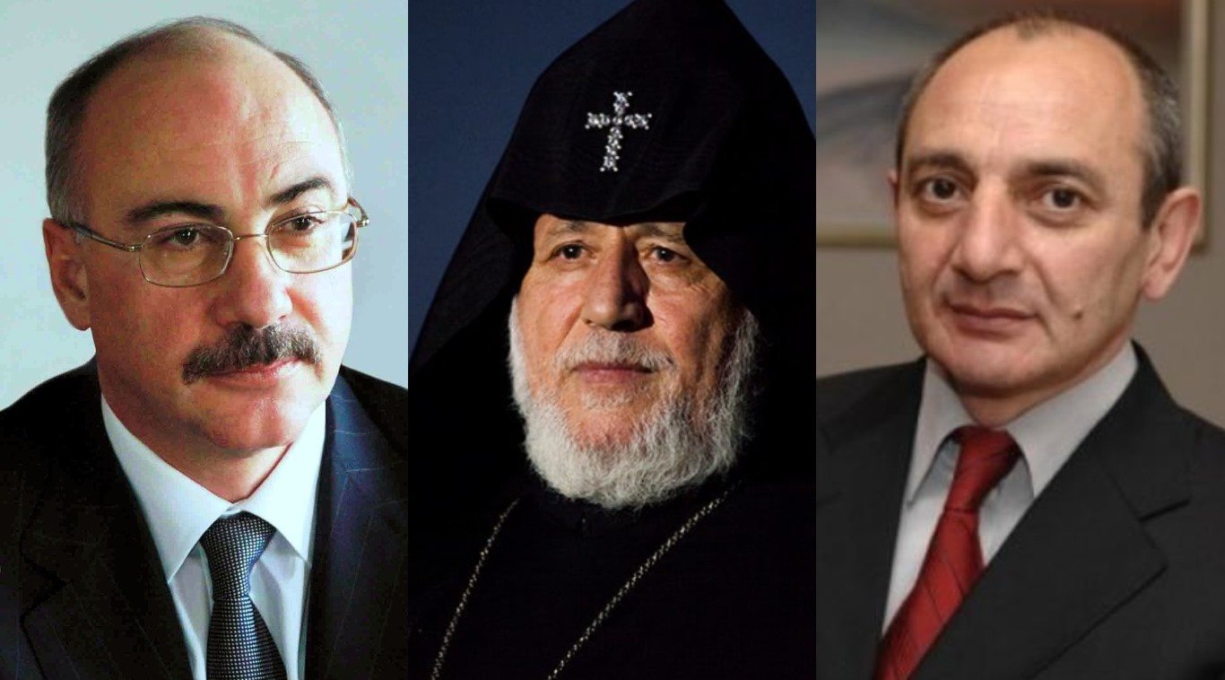 Католикос всех армян встретился с бывшими президентами Арцаха