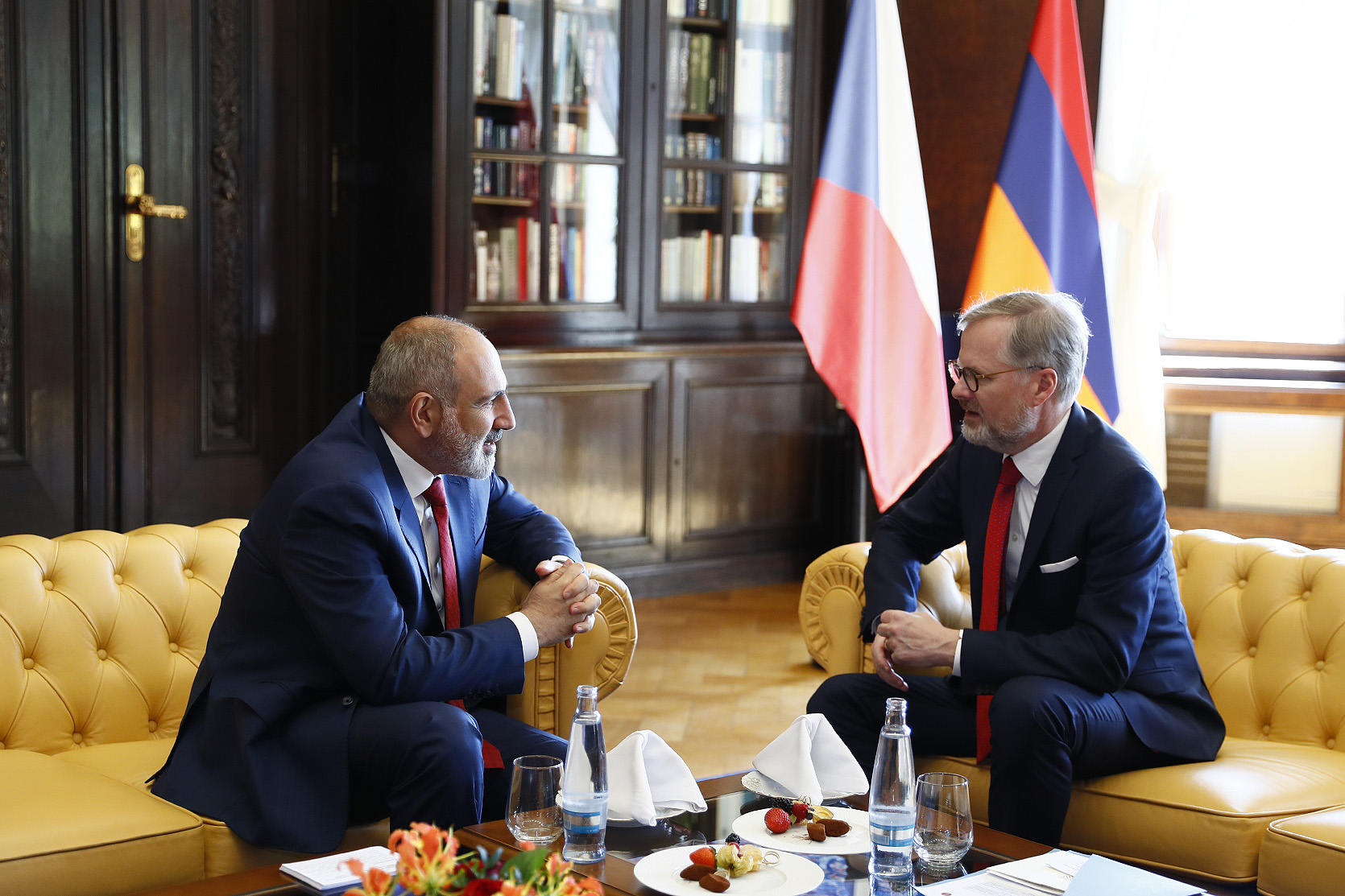 Пашинян и Фиала обсудили дальнейшее развитие армяно-чешских отношений