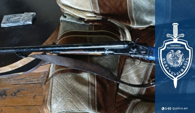 Արմաշ գյուղի բնակչի տանը ապօրինի հրազեն են հայտնաբերվել