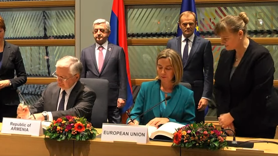 Հայաստանը եւ ԵՄ-ն ստորագրեցին Համապարփակ եւ ընդլայնված գործակցության համաձայնագիրը