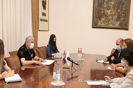 Глава МЧС принял новоназначенного представителя UNICEF в Армении 