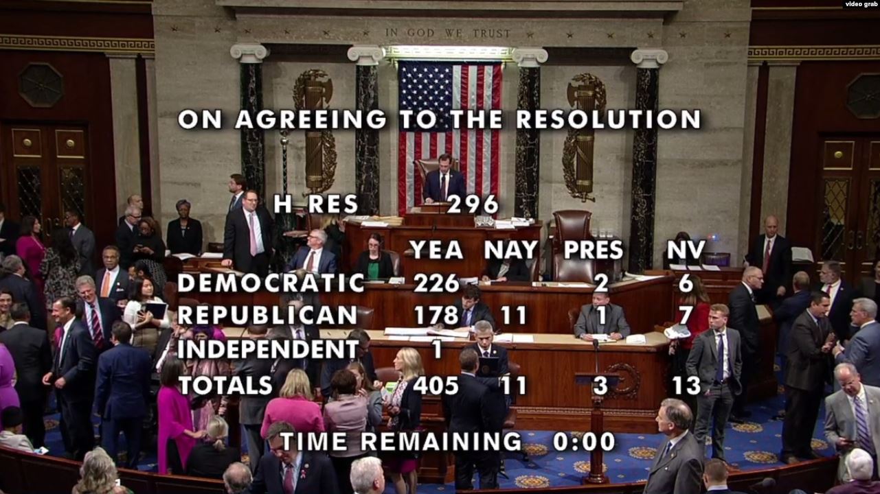 Необходимо разделять резолюции Палаты представителей и Сената США - депутат