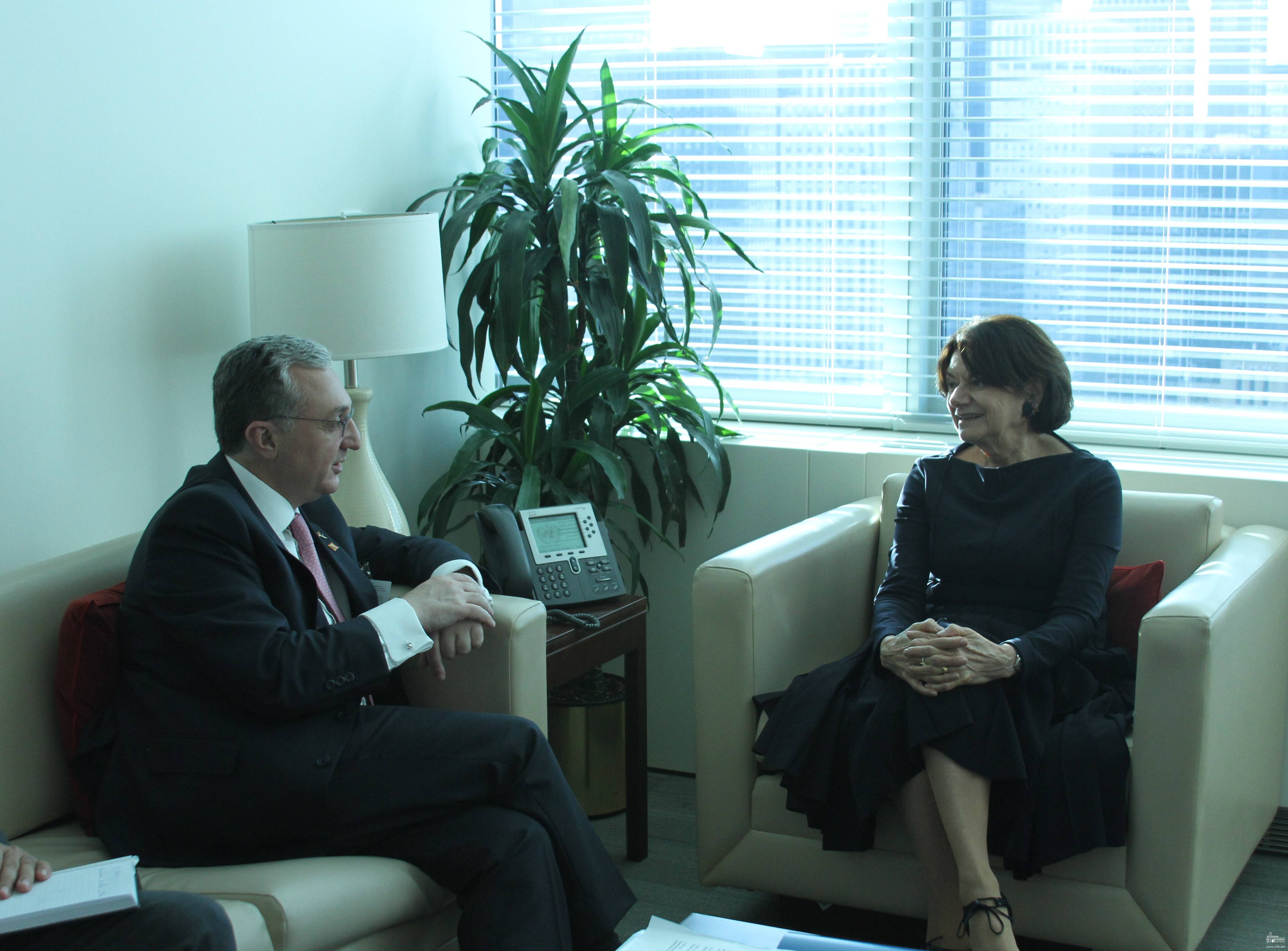 Глава МИД Армении и замгенсека ООН обсудили перспективы дальнейшего сотрудничества