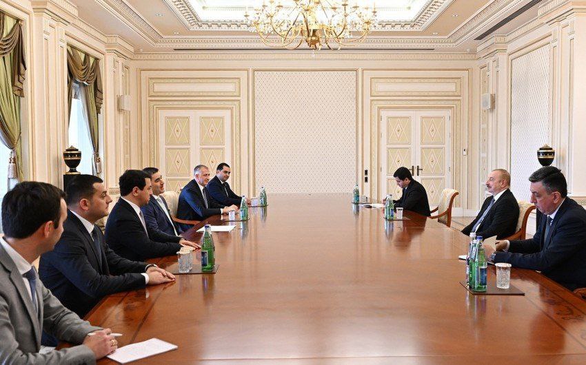 Алиев и спикер парламента Грузии обсудили текущие события в регионе