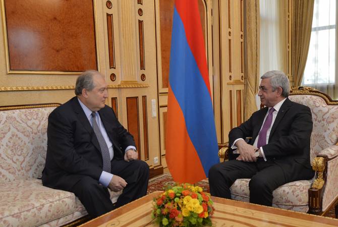 Президент Армен Саркисян  провел встречу с Сержем Саргсяном